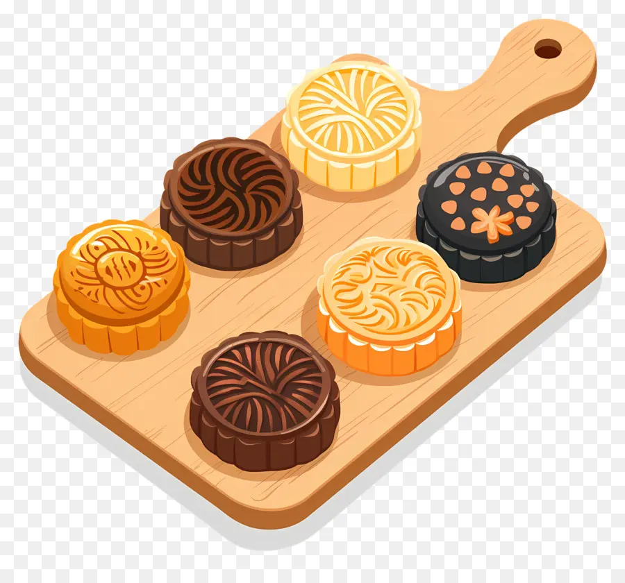 Mooncake，Pasteles PNG