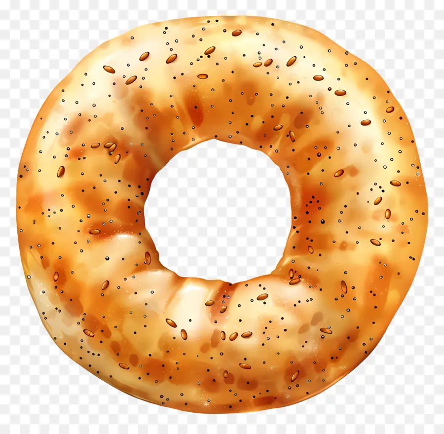 Bagel，Las Semillas De Sésamo PNG