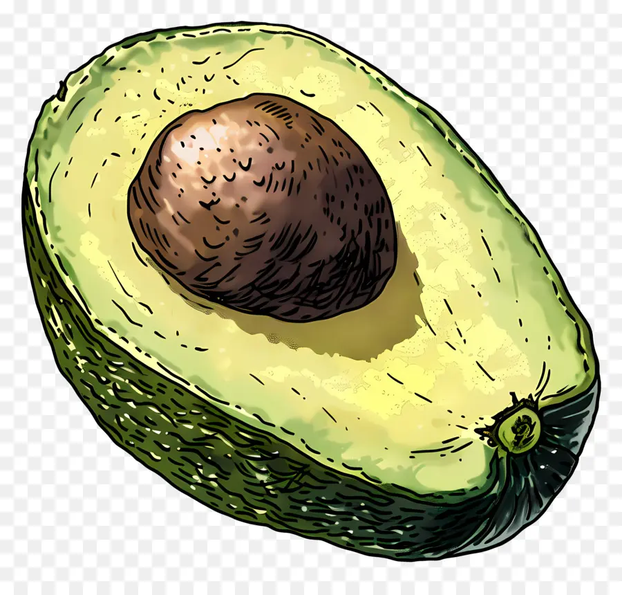 Medio Aguacate，Aguacate PNG