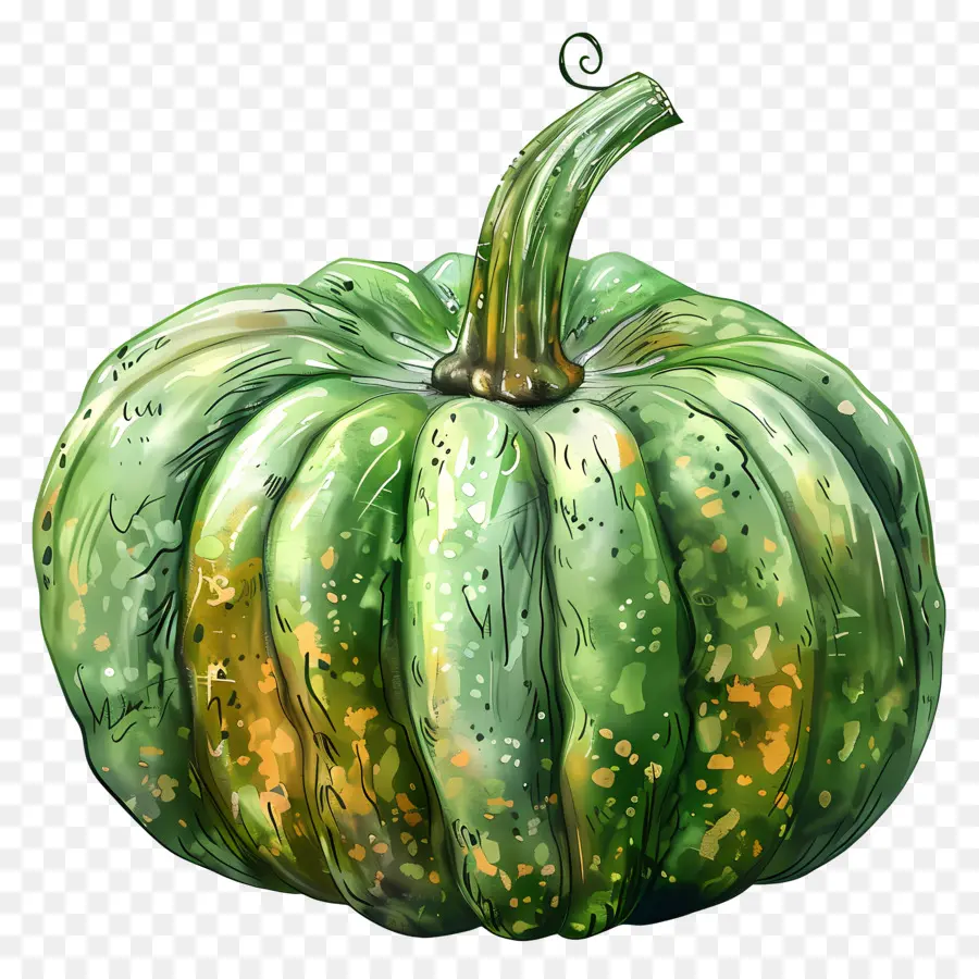 Verde Calabaza，Calabaza De Metal PNG