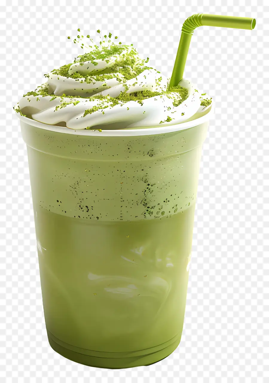 Beber Té Matcha，Batido Verde PNG