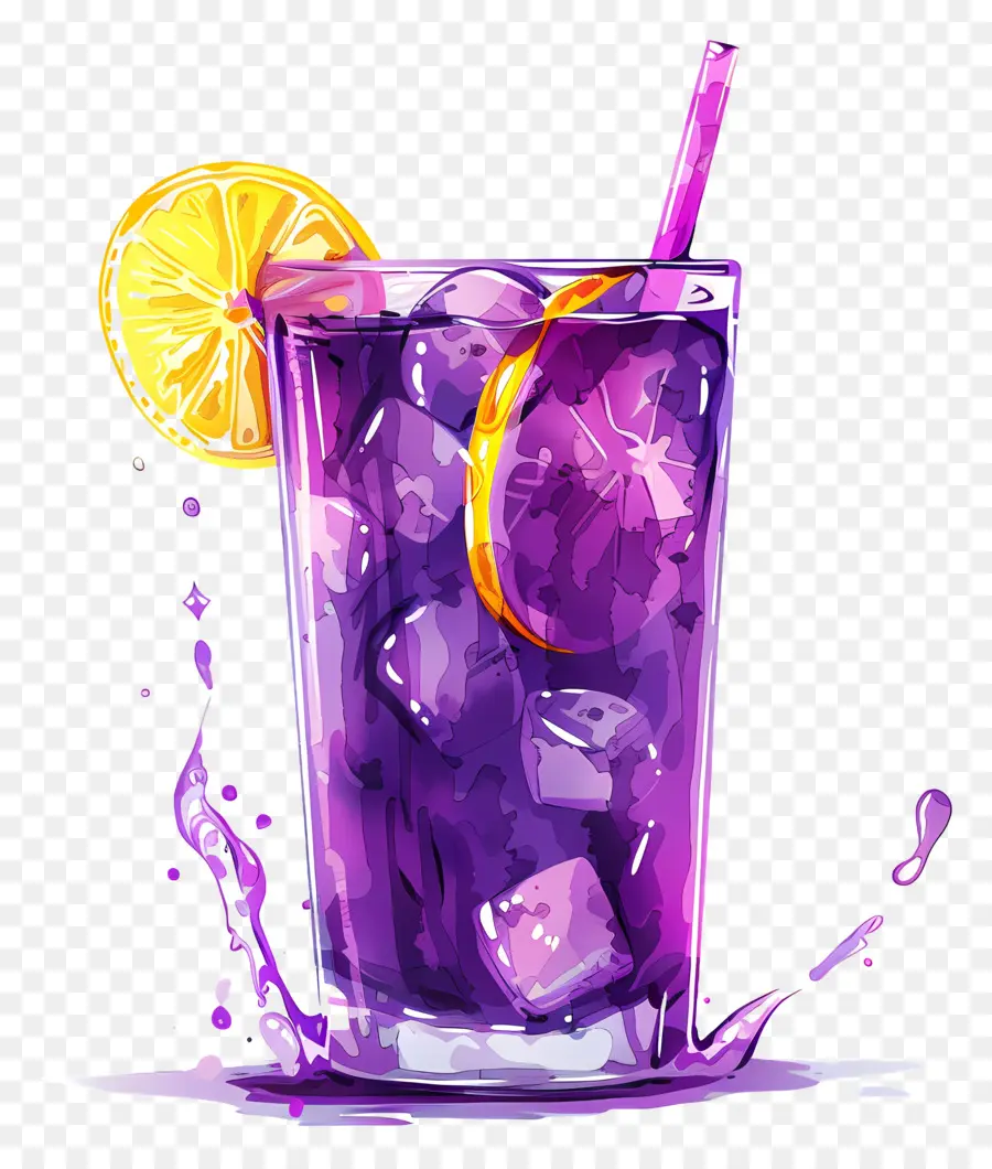 Limonada Púrpura，Líquido Morado PNG