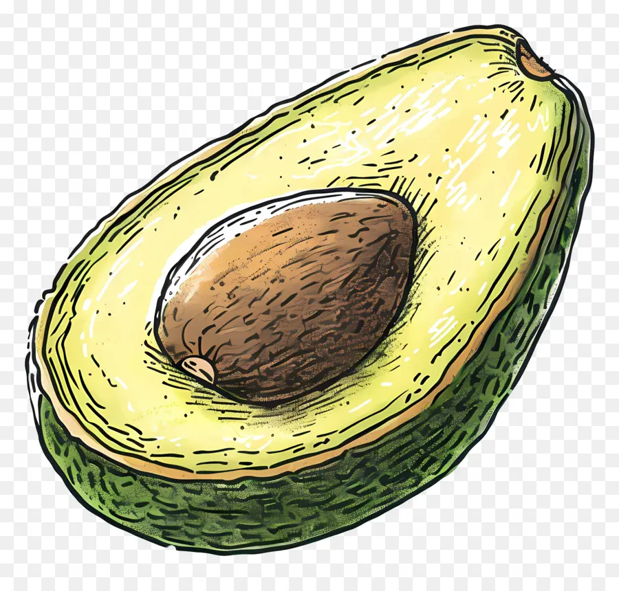 Medio Aguacate，Aguacate PNG