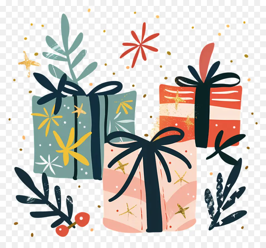 Regalos De Navidad，Christmas Presenta PNG