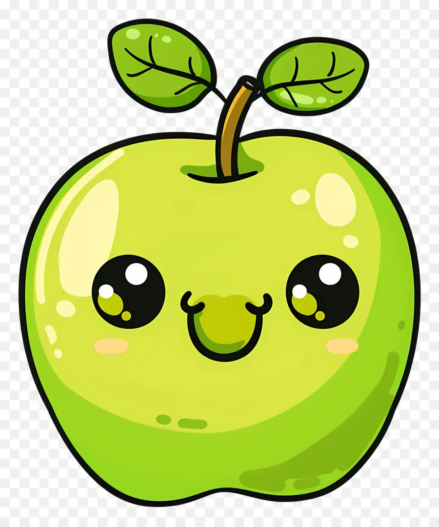 Lindo Apple，Manzana Verde PNG