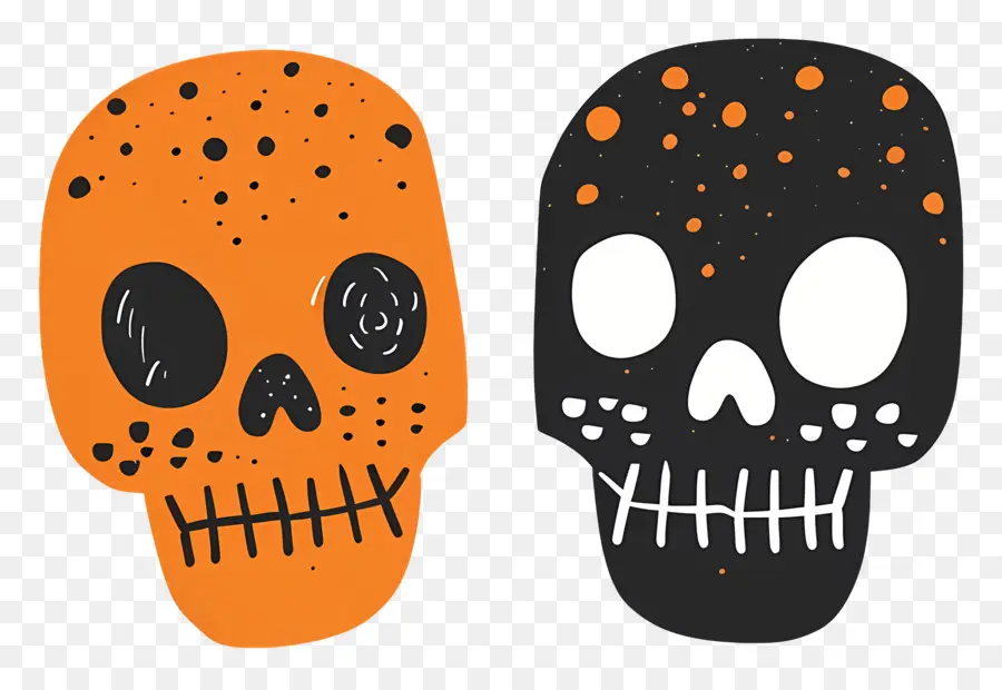 Cráneos De Halloween，Bien PNG