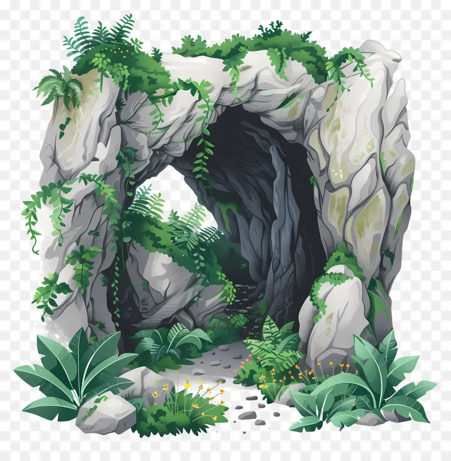 Cueva De Montaña，Cueva Natural PNG