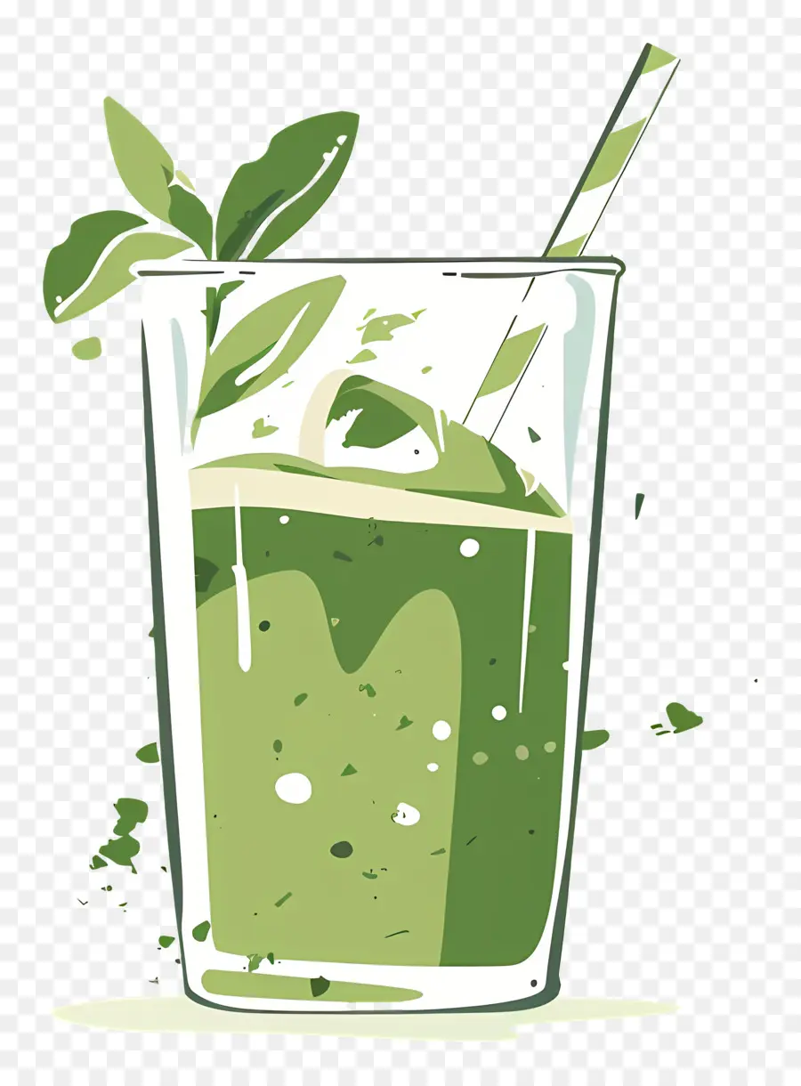 Batido De Matcha，Jugo Verde PNG