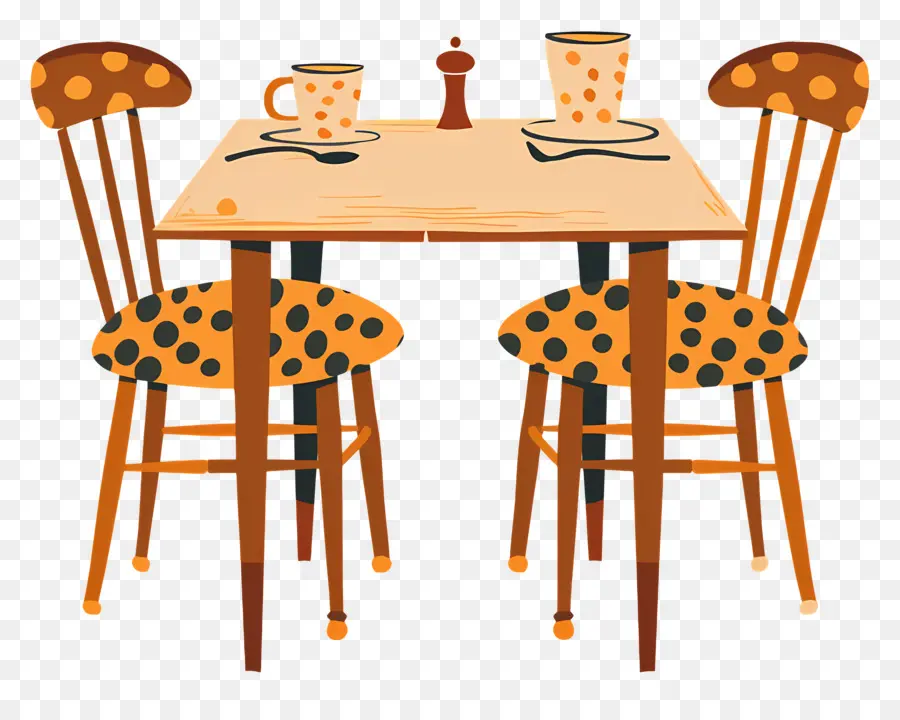 Mesa De Comedor，Leopardo De Impresión De La Silla PNG