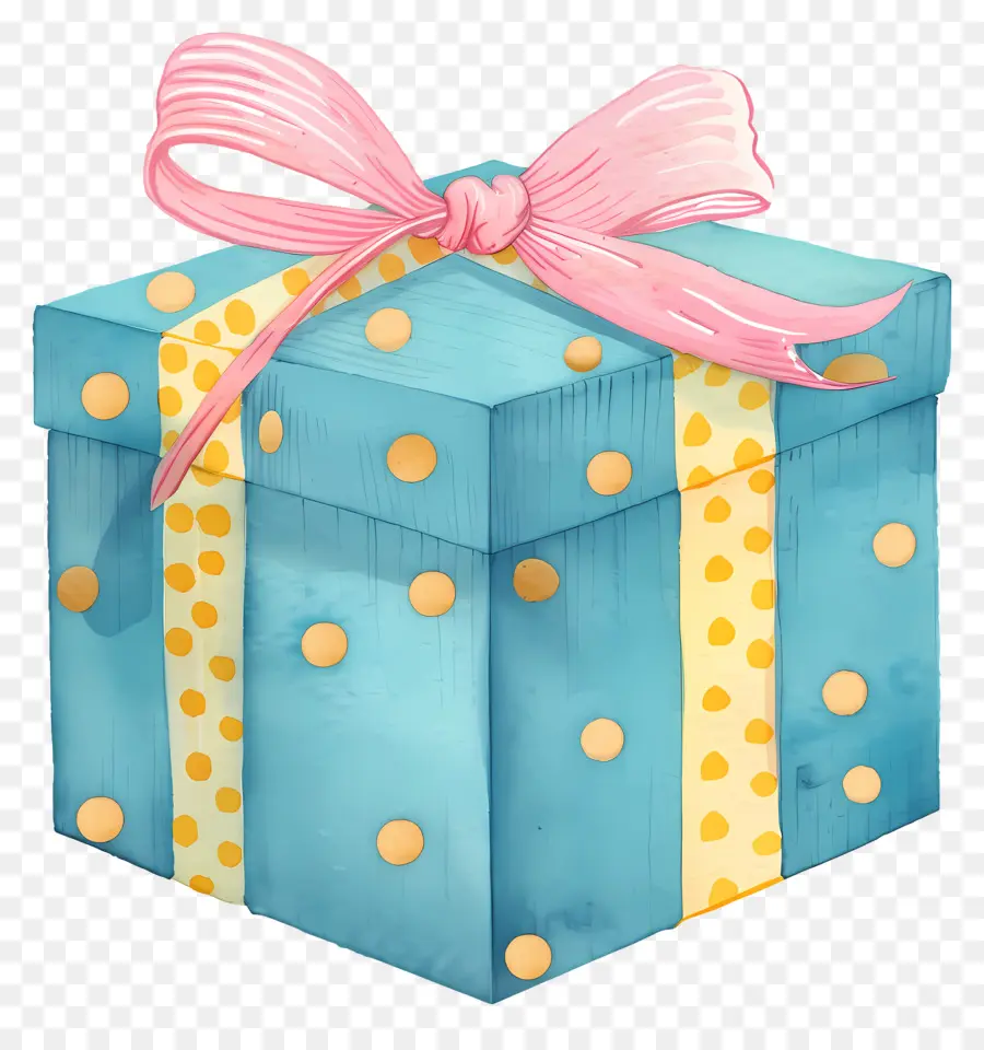 Azul Caja De Regalo，Caja De Regalo PNG