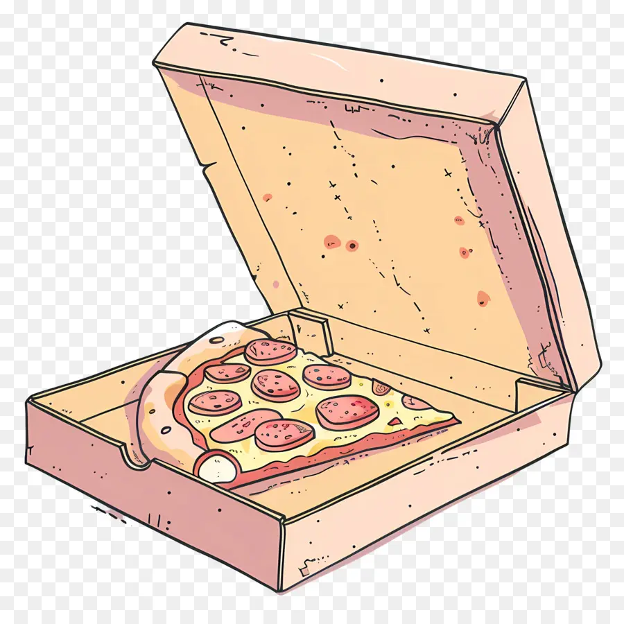 Caja Con Pizza，Pizza De Pepperoni PNG