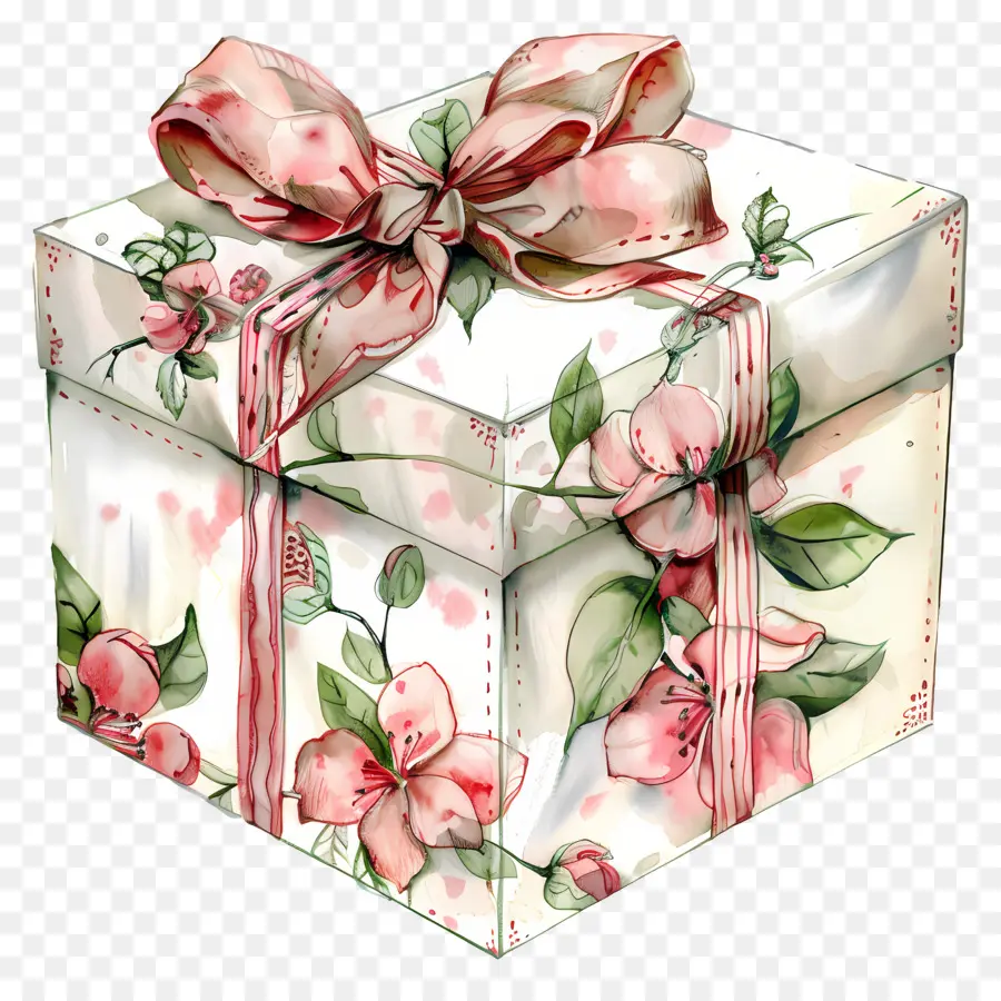 Caja De Regalo，Envoltorio De Regalo PNG