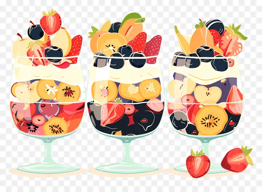 Fruta Perfecta，Vasos De Fruta PNG