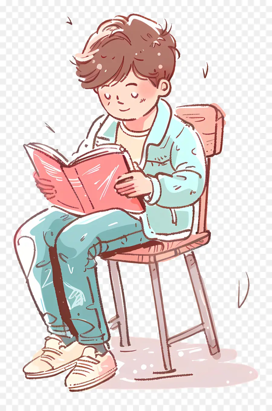 Libro De Lectura De Niños，Chico PNG