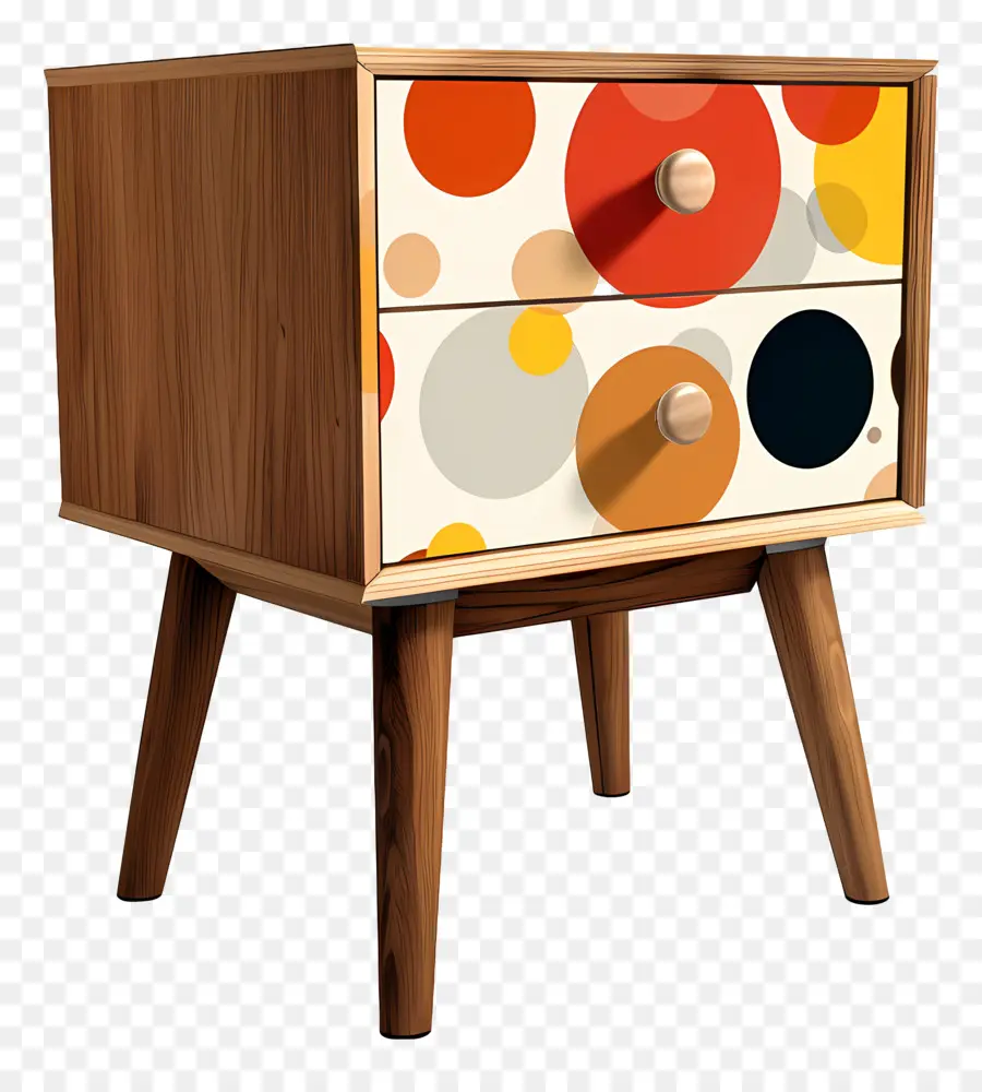 Bedside Table，Mesita De Noche De Madera PNG