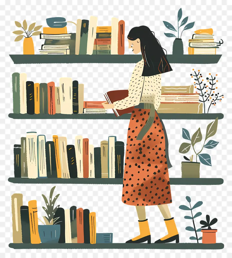 Lady Keening Books，Bookshelf PNG