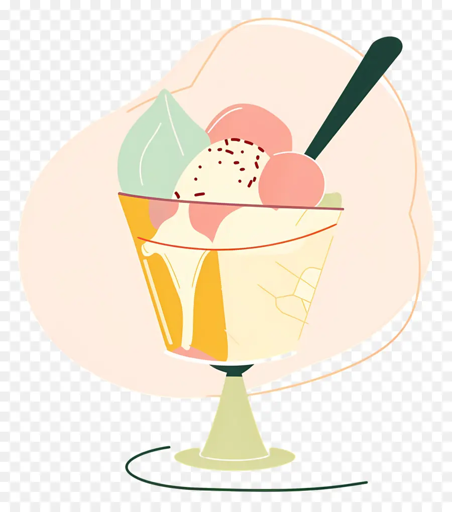 Helado，Helado De Vainilla PNG