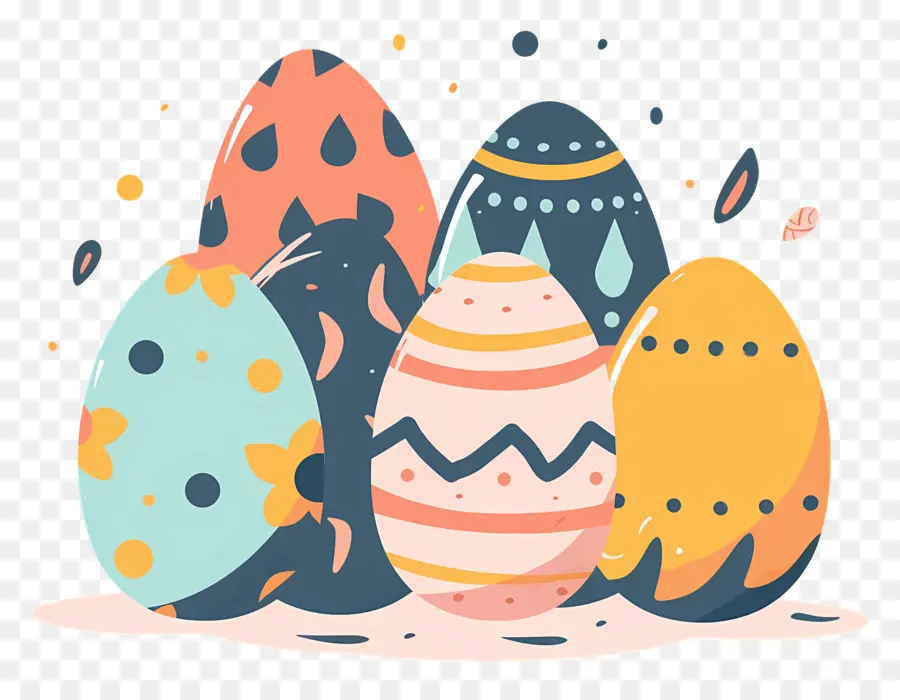 Los Huevos De Pascua，Huevos Decorados PNG