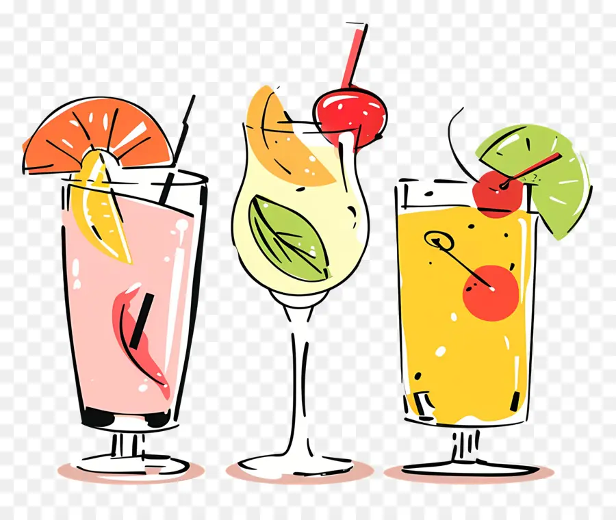 Bebidas De Verano，Cócteles PNG