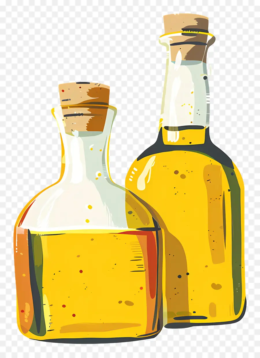 El Aceite De Cocina，Botellas De Vidrio PNG