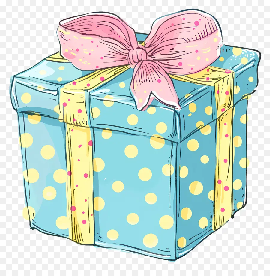 Azul Caja De Regalo，Caja De Regalo PNG