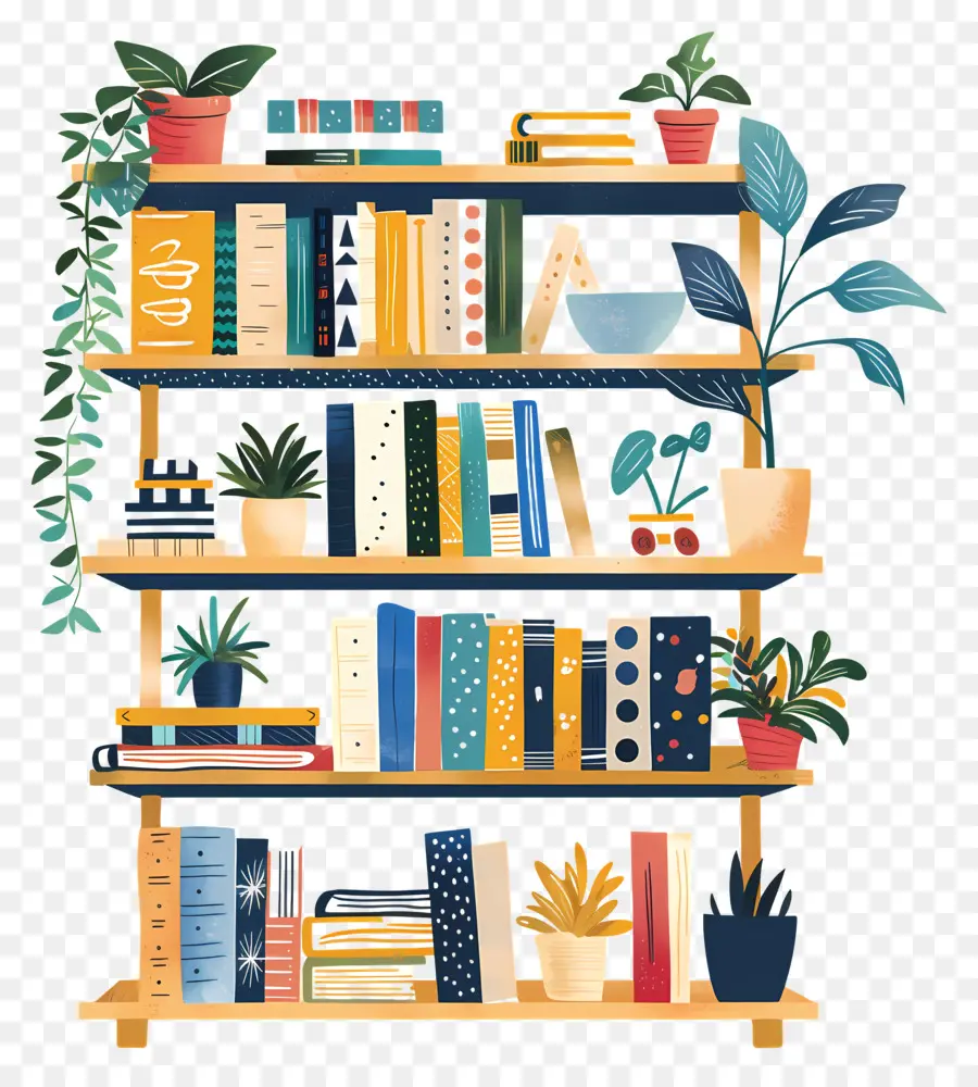 Estantería，Bookshelf PNG