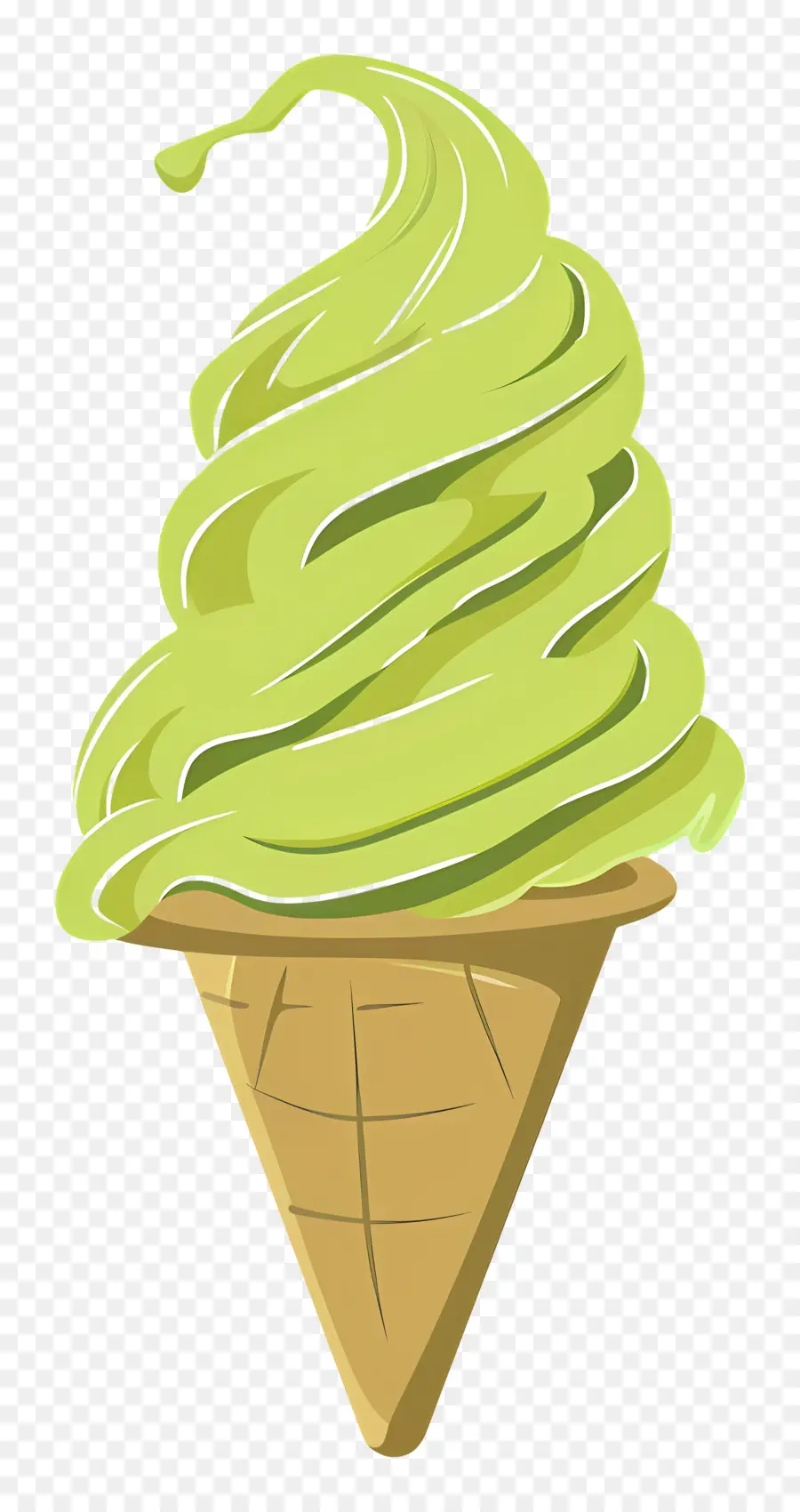 Helado Verde，Postre PNG