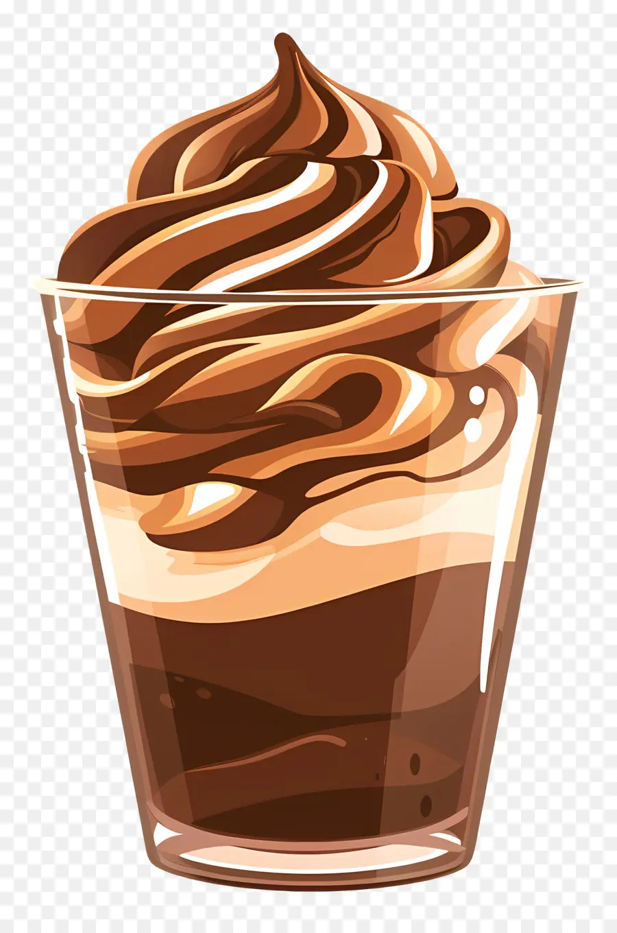 Mousse De Chocolate，De Postre PNG