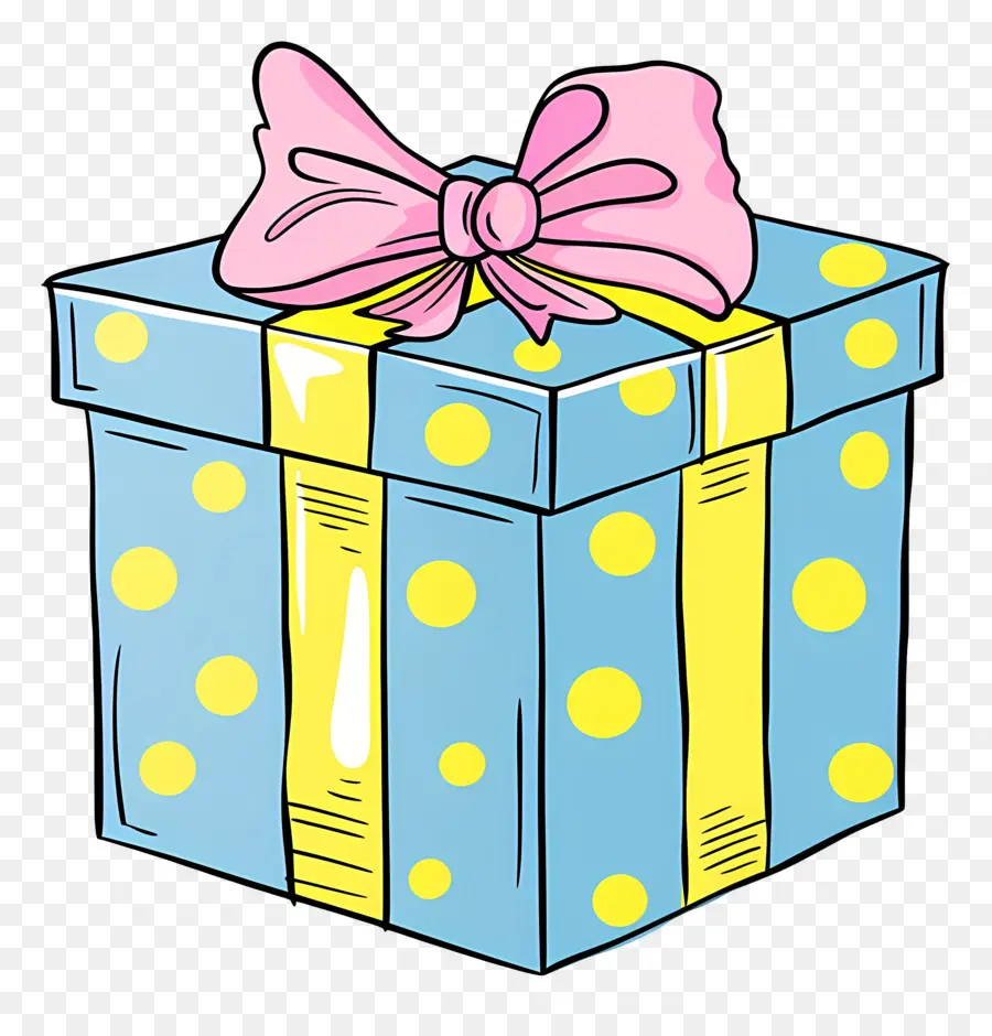 Azul Caja De Regalo，Caja De Regalo PNG