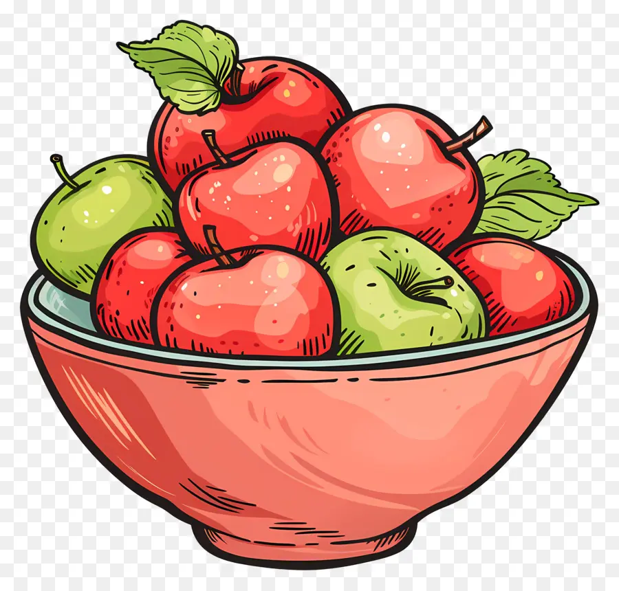 Cuenco De Manzanas，Las Manzanas Rojas PNG