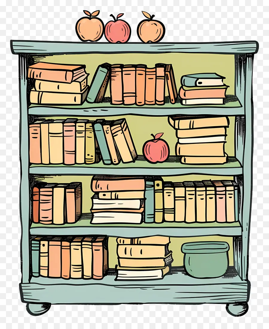 Bookshelf，Estantería PNG