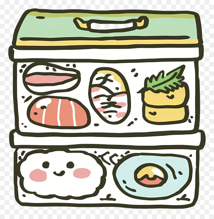 Caja Bento，Sushi PNG