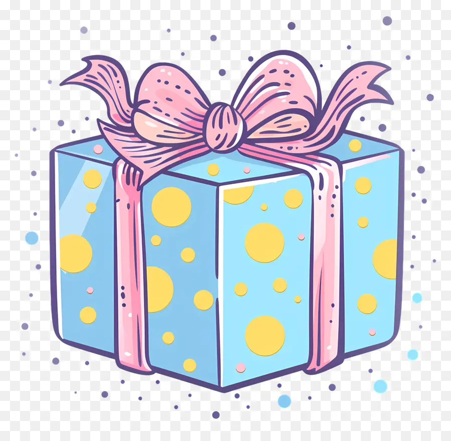 Azul Caja De Regalo，Caja De Regalo PNG