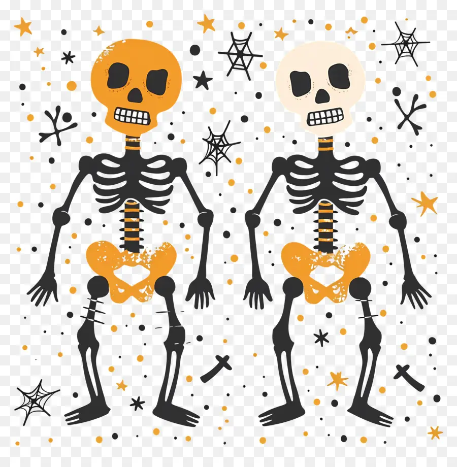 Esqueletos De Halloween，Los Esqueletos PNG