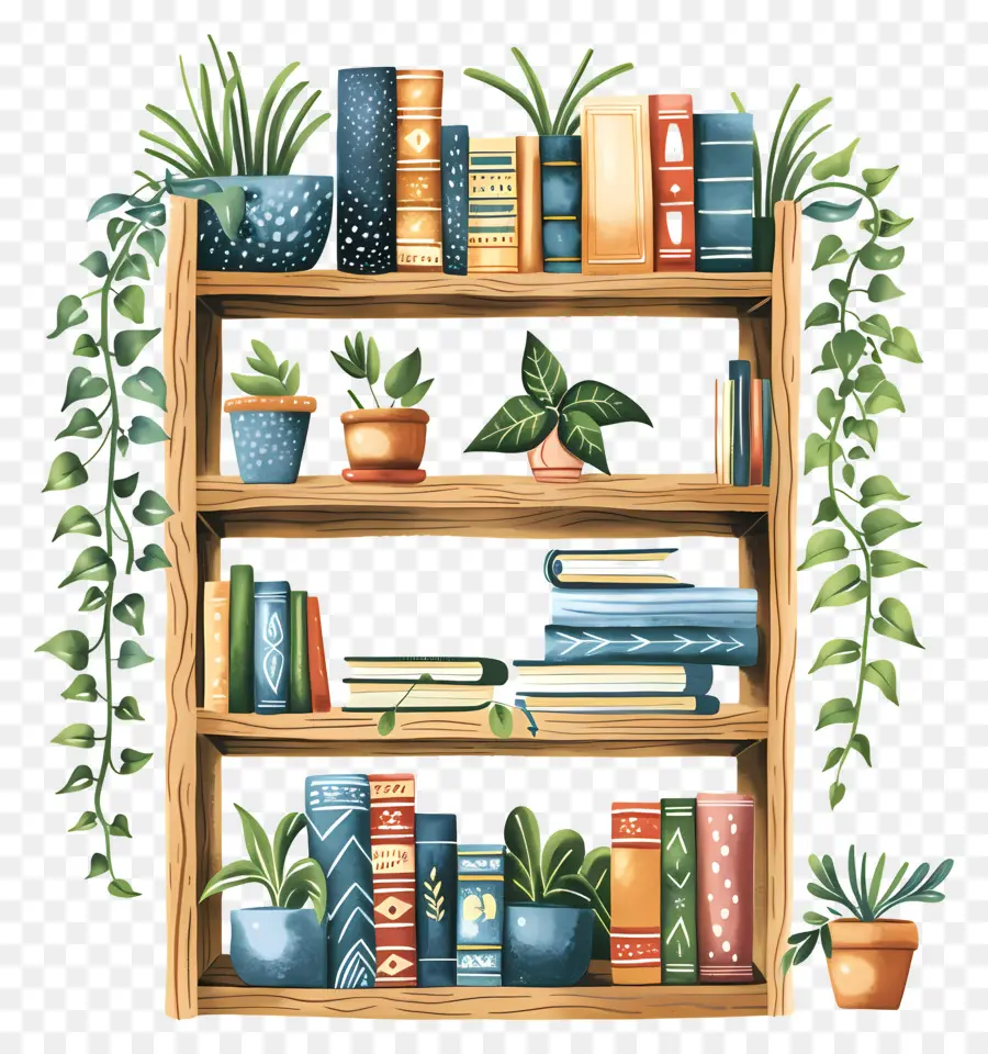 Estantería，Bookshelf PNG