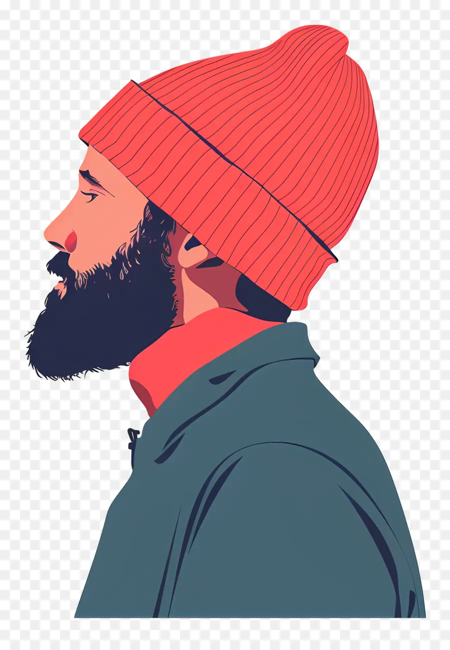 Chico Con Gorro，El Hombre Con Barba PNG