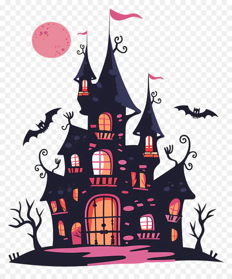 Castillo De Halloween Espeluznante，Castillo Gótico PNG