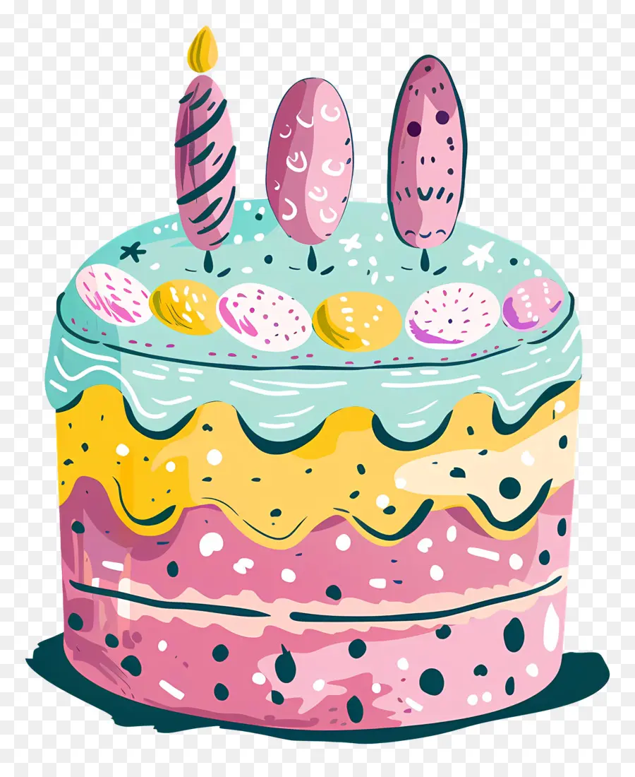 Torta De Cumpleaños，Pastel PNG