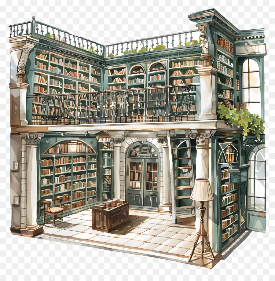 Biblioteca，Biblioteca Del Siglo Xix PNG