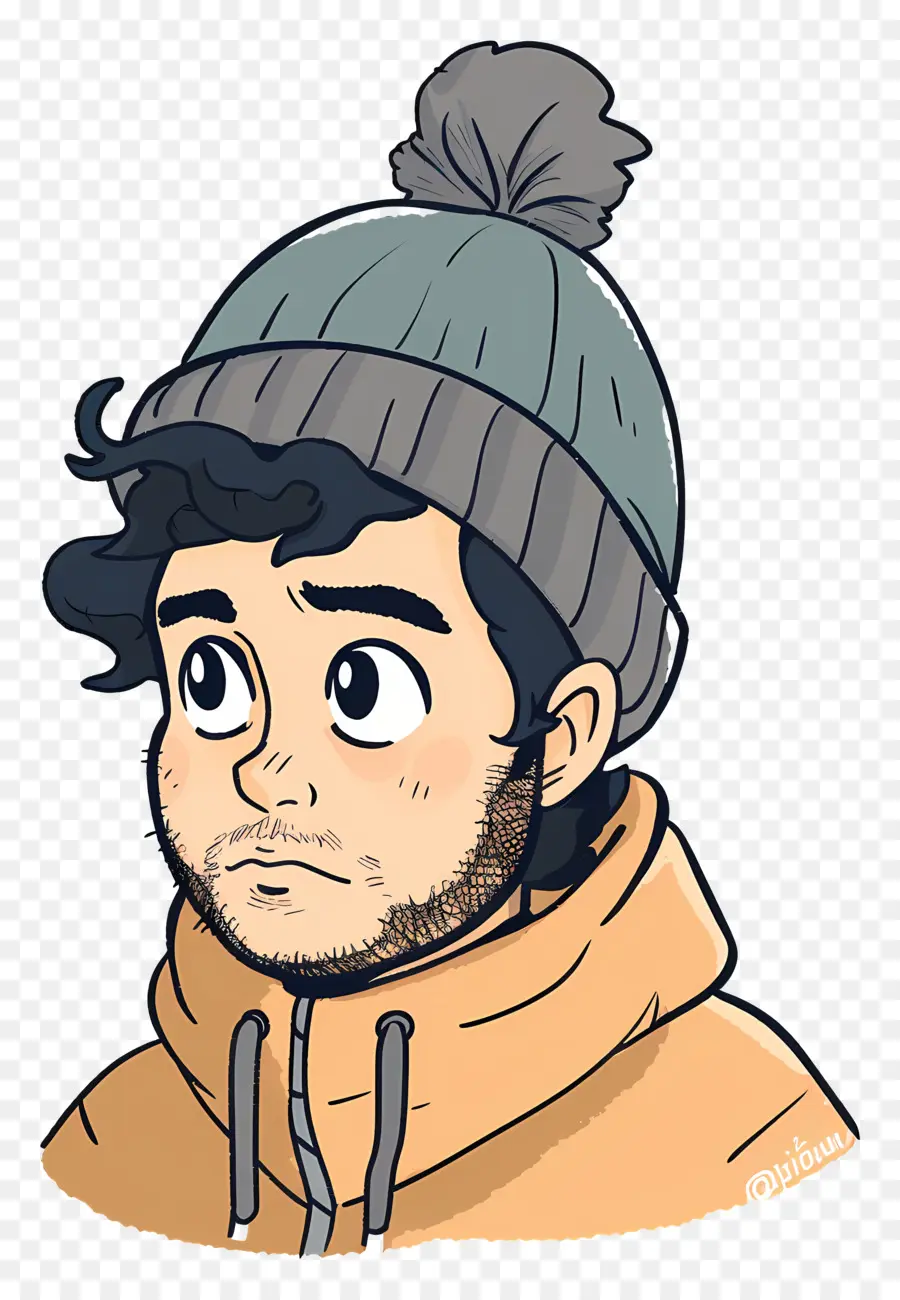 Chico Con Gorro，La Tristeza PNG