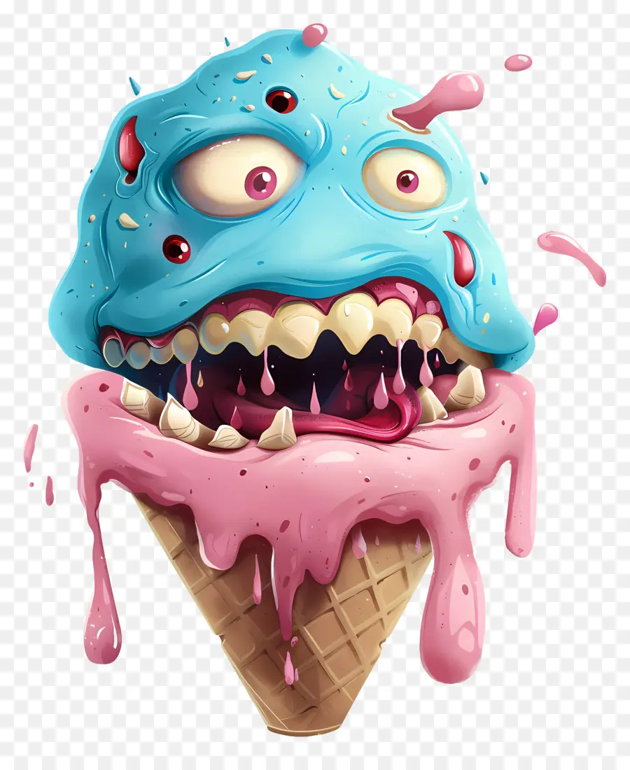 Monstruo De Helado，Helado PNG