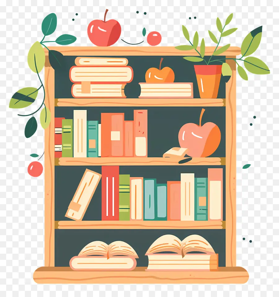 Bookshelf，Libros PNG