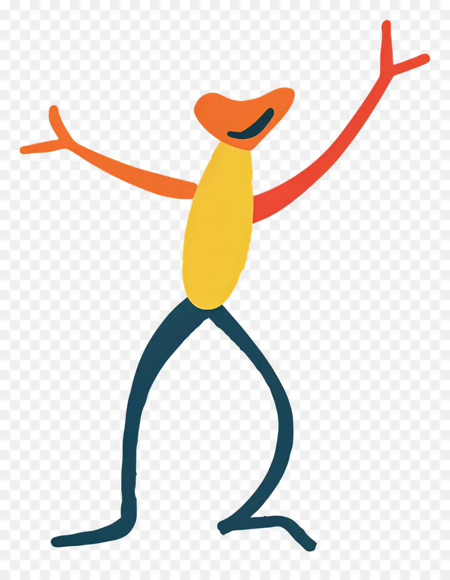 Stickman De Baile，Cartoon Frog PNG