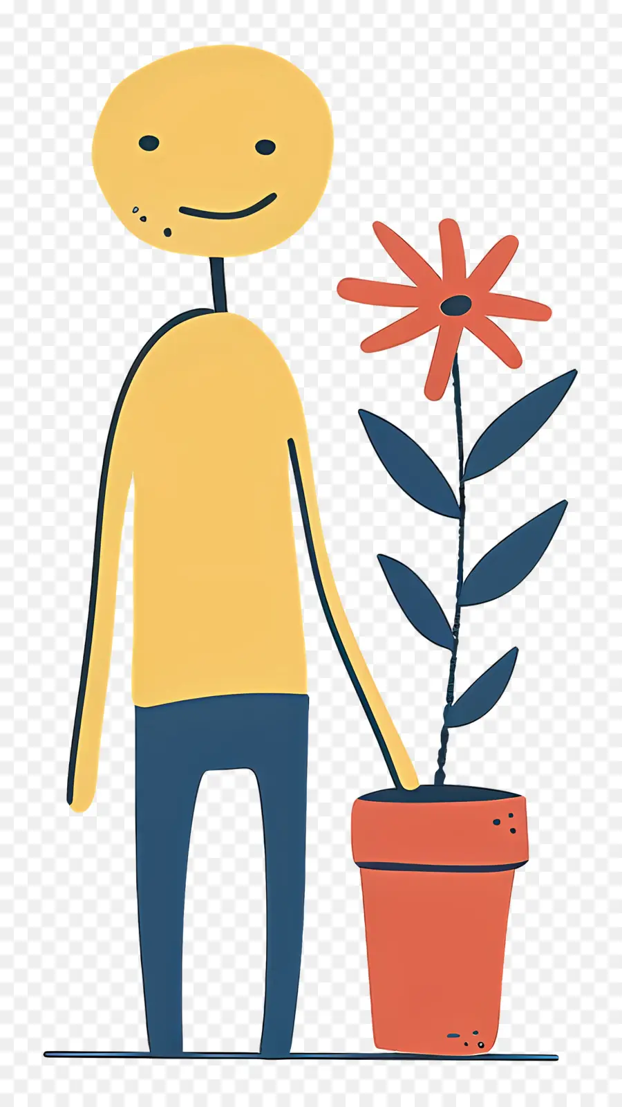 Figura De Palo Con Flor，Planta PNG