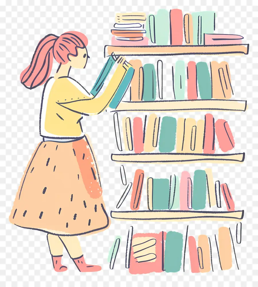 Lady Keening Books，Bookshelf PNG