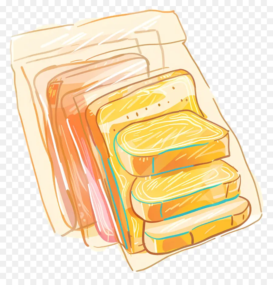 Embalaje De Pan De Plástico，Bolsa De Pan De Plástico Transparente PNG