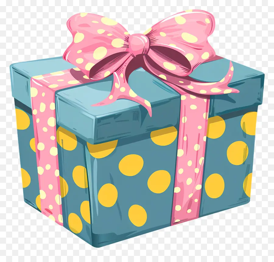 Azul Caja De Regalo，Caja De Regalo PNG