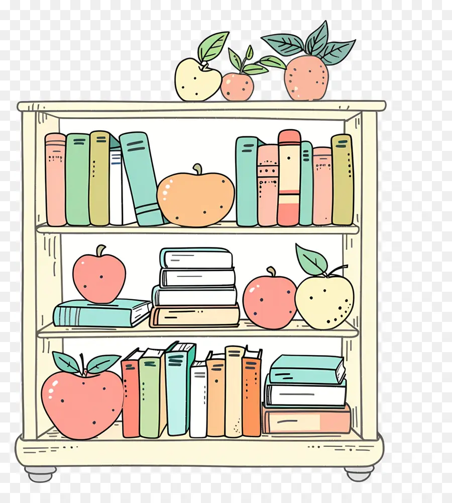 Bookshelf，Libros PNG