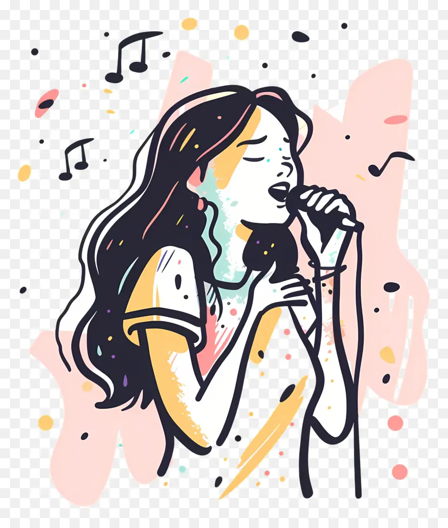 Mujer Cantando，Mujer PNG