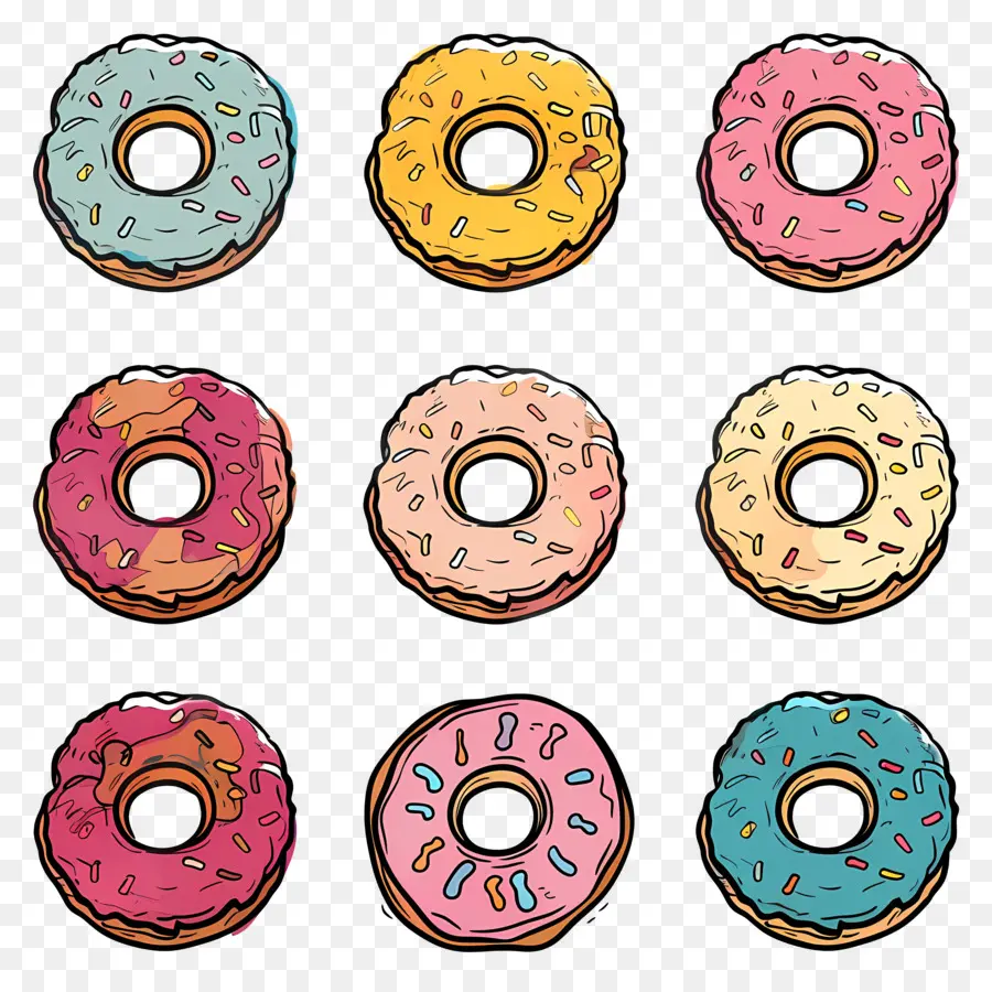 Donuts，Donas PNG